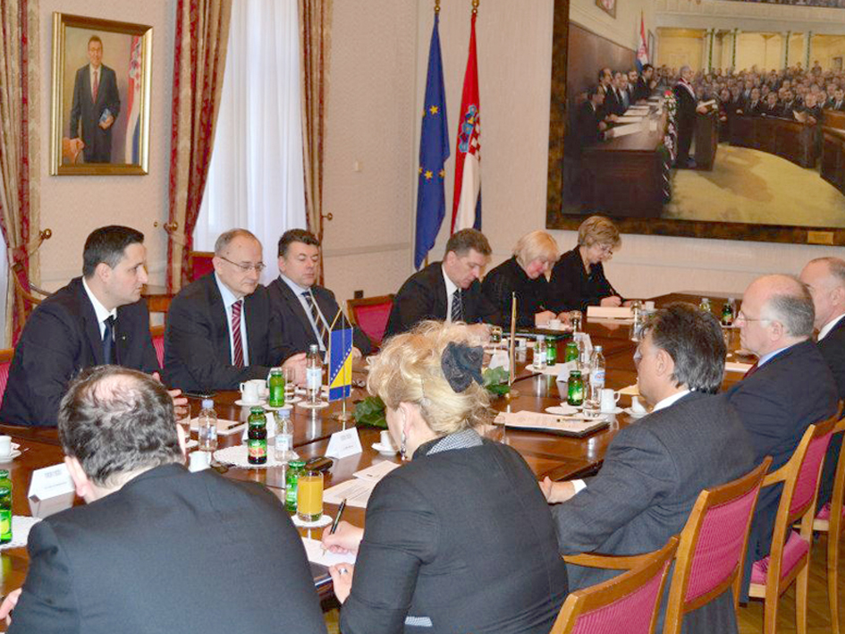 Делегација Представничког дома Парламентарне скупштине БиХ сусрелa се са предсједником Хрватског Сабора 